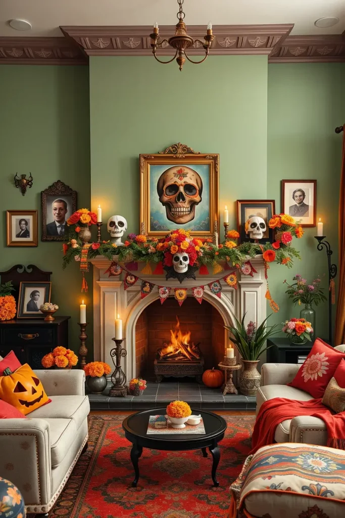 64 Halloween Mantle Ideas 2025 to Inspire Your Spooky Fireplace Styling