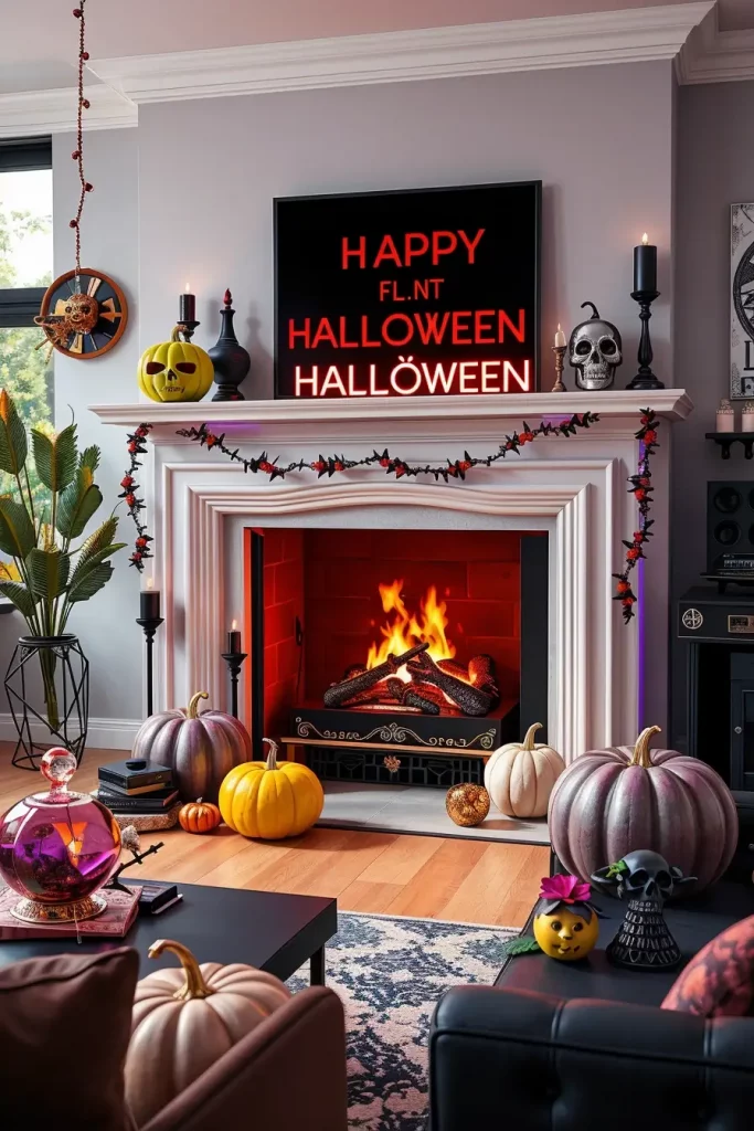 65 Halloween Fireplace Decor Ideas 2025 for a Spooky and Stylish Home