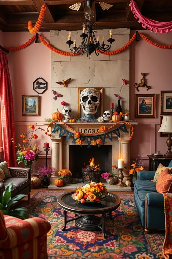 64 Halloween Mantle Ideas 2025 to Inspire Your Spooky Fireplace Styling