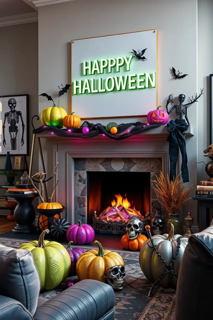 65 Halloween Fireplace Decor Ideas 2025 for a Spooky and Stylish Home