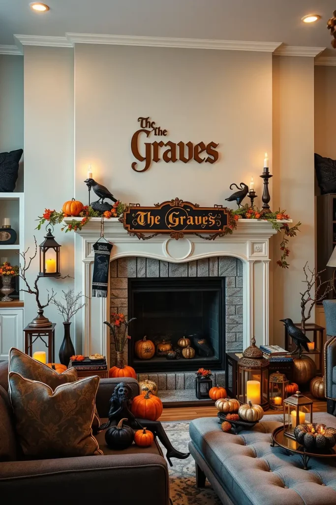 64 Halloween Mantle Ideas 2025 to Inspire Your Spooky Fireplace Styling