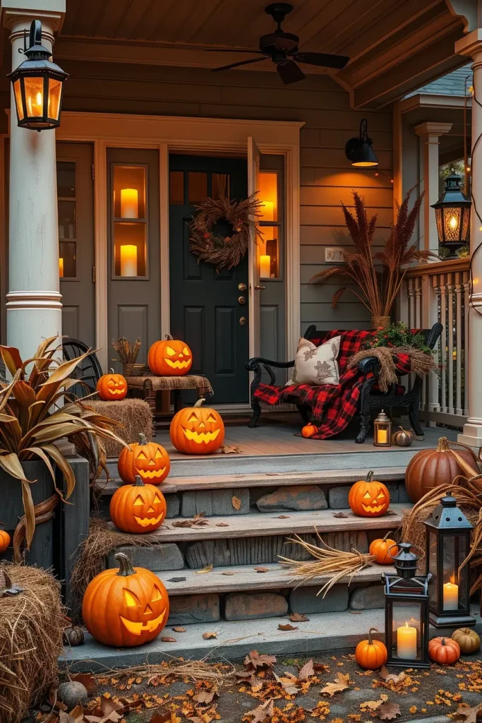 64 Halloween Front Porch Decor Ideas 2025 That Will Wow Trick-or-Treaters