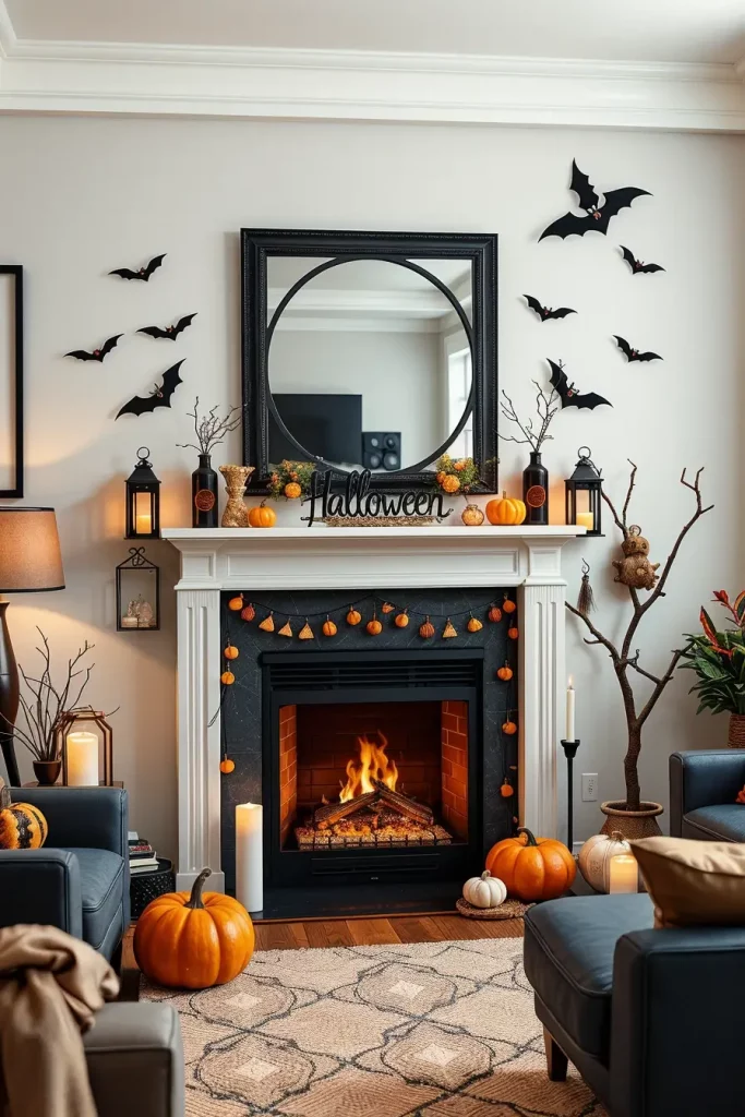 65 Halloween Fireplace Decor Ideas 2025 for a Spooky and Stylish Home