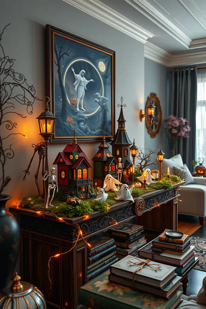 64 Halloween Mantle Ideas 2025 to Inspire Your Spooky Fireplace Styling