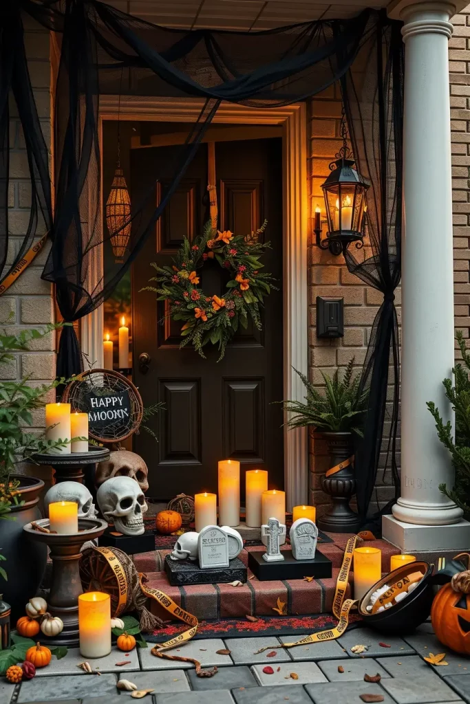 64 Halloween Front Porch Decor Ideas 2025 That Will Wow Trick-or-Treaters