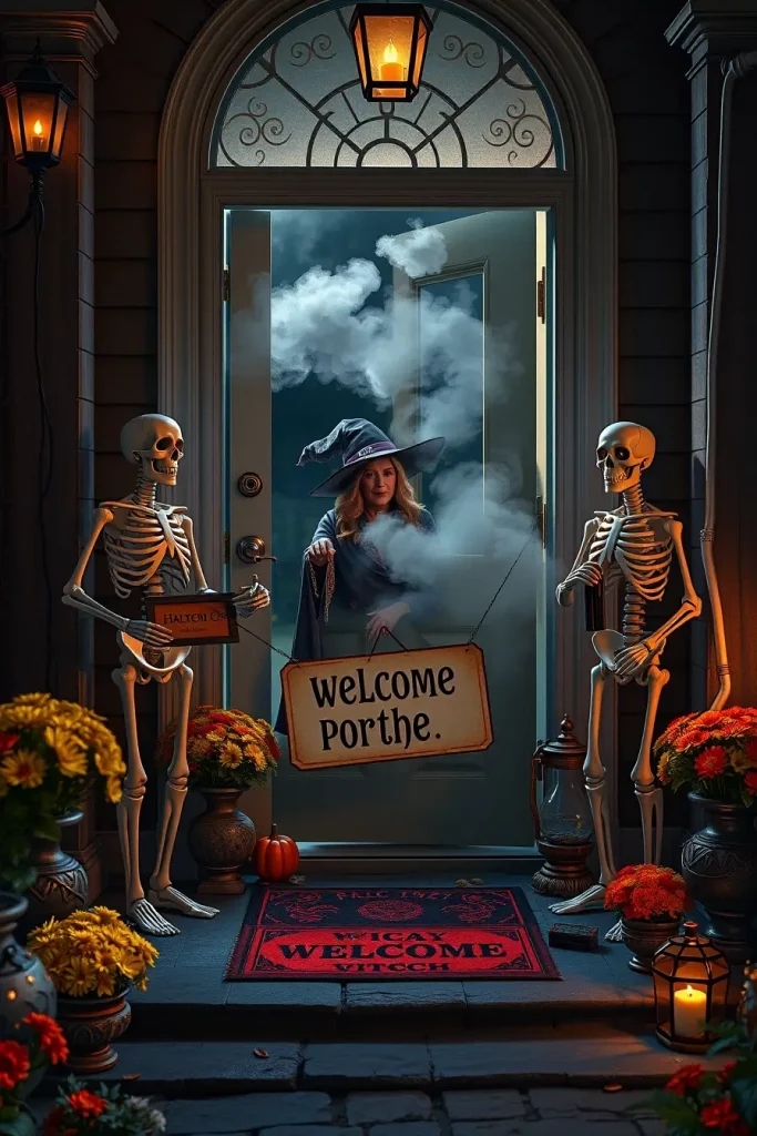 64 Halloween Front Porch Decor Ideas 2025 That Will Wow Trick-or-Treaters
