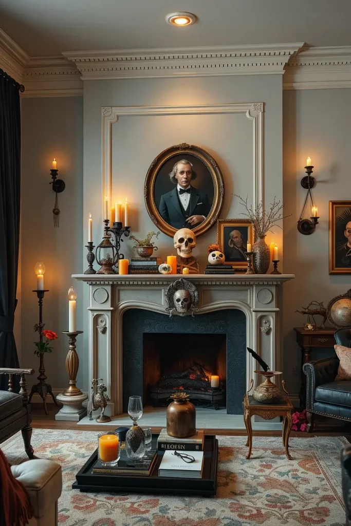 64 Halloween Mantle Ideas 2025 to Inspire Your Spooky Fireplace Styling