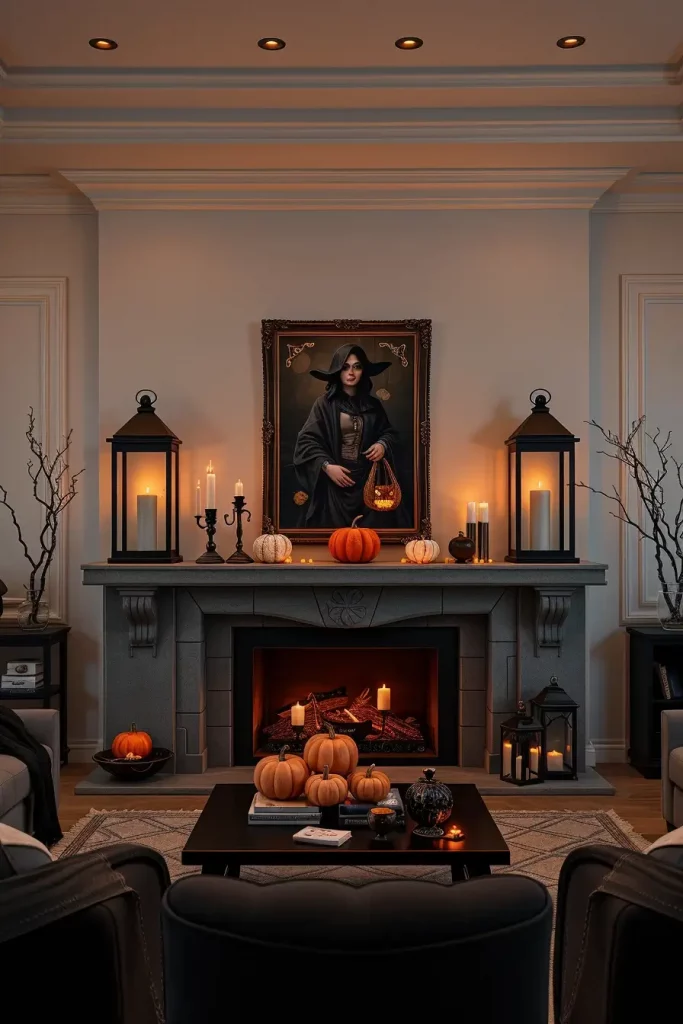 64 Halloween Mantle Ideas 2025 to Inspire Your Spooky Fireplace Styling