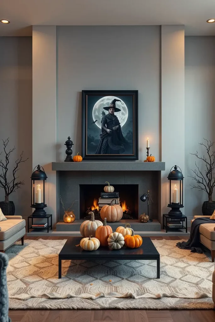 64 Halloween Mantle Ideas 2025 to Inspire Your Spooky Fireplace Styling
