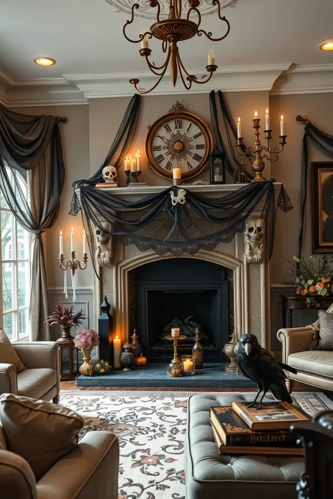 65 Halloween Fireplace Decor Ideas 2025 for a Spooky and Stylish Home