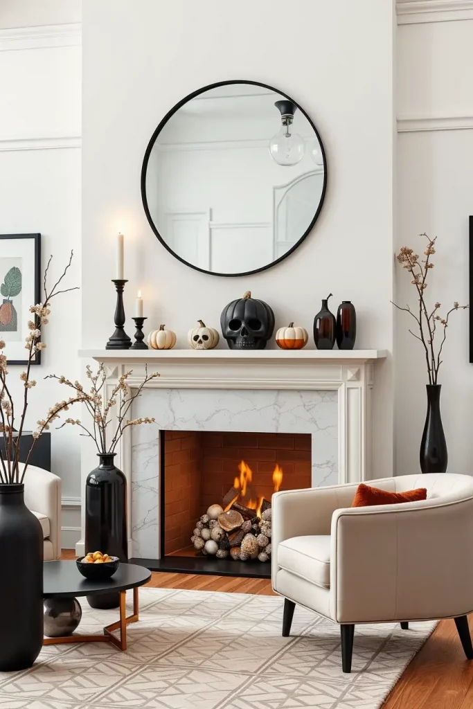 64 Halloween Mantle Ideas 2025 to Inspire Your Spooky Fireplace Styling