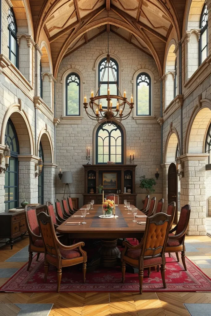 63 Castlecore Kitchen and Dining Room Inspiration Ideas for Timeless Medieval Elegance