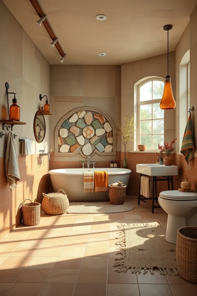 64 Rustic Bathroom Fall Makeover Ideas for a Cozy Seasonal Refresh
