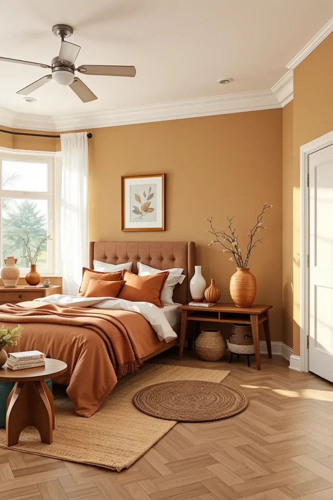 65 Terracotta and Tan Bedroom Ideas for a Warm and Elegant Interior