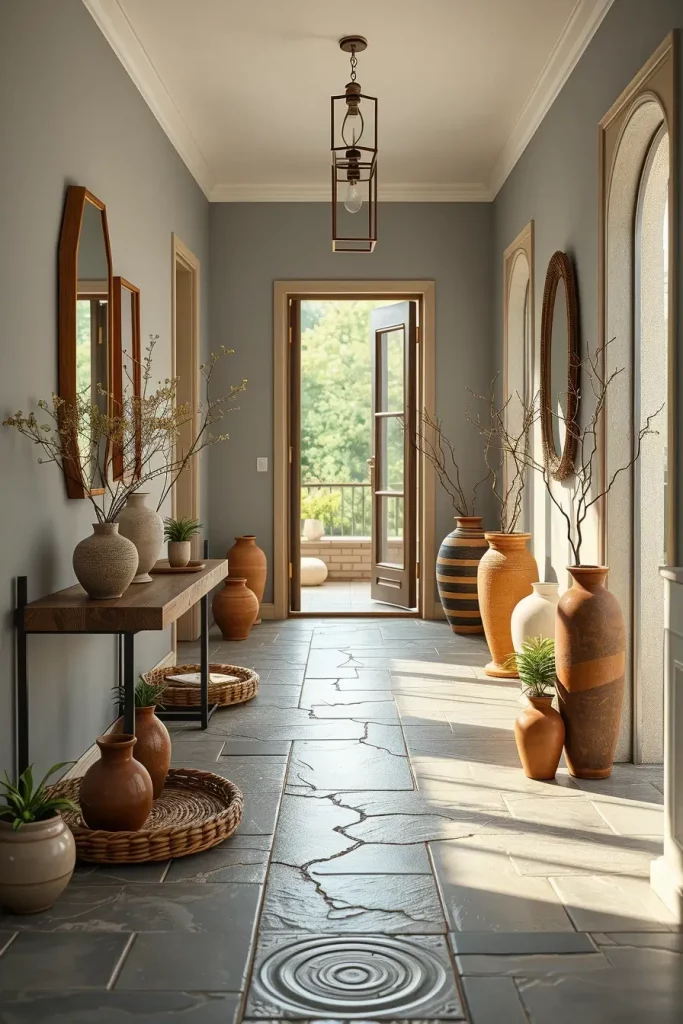 65 Earthy Hallway Styling Tips to Create a Warm and Natural Entryway