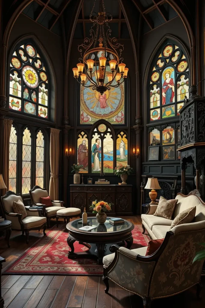 64 Gothic Living Room Arches and Windows: Elegant Design Ideas