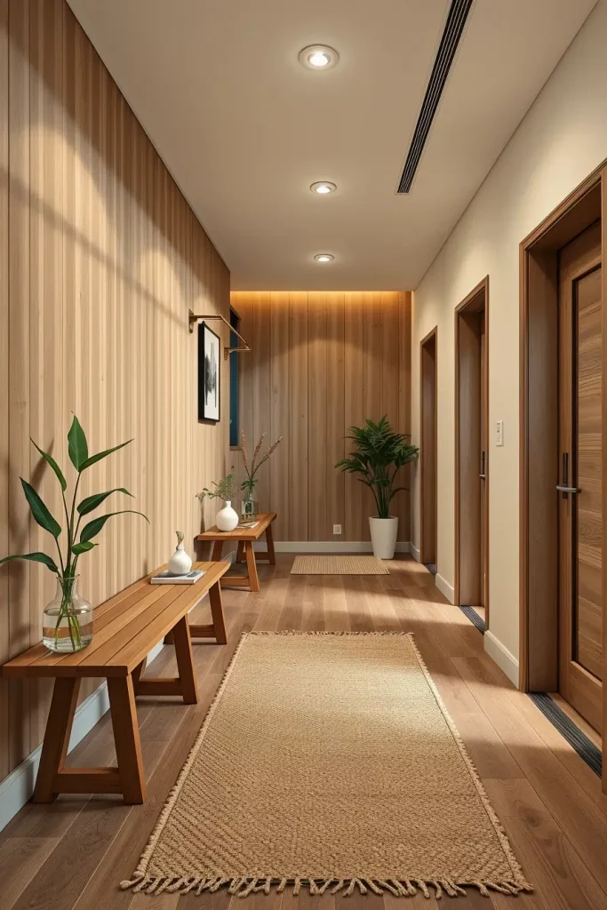 62 Modern Hallway Design With Natural Materials: Stylish Ideas for a Timeless Home