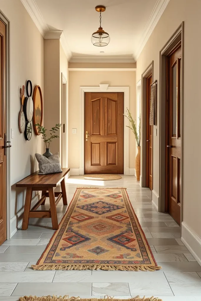 65 Earthy Hallway Styling Tips to Create a Warm and Natural Entryway