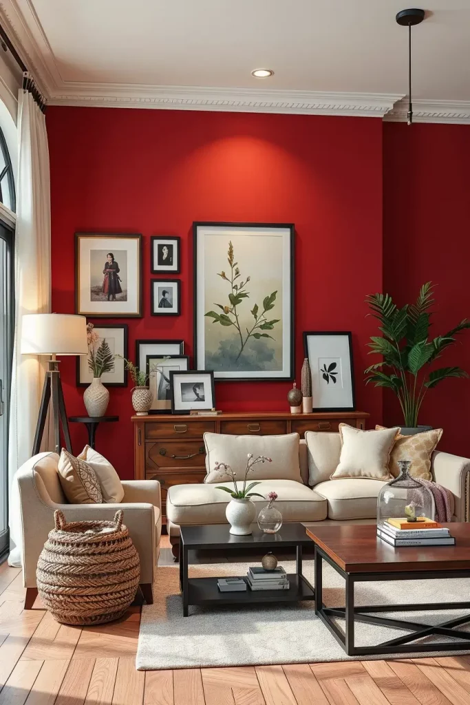 64 Cherry Coded Living Room Color Palette Ideas for Modern Interiors