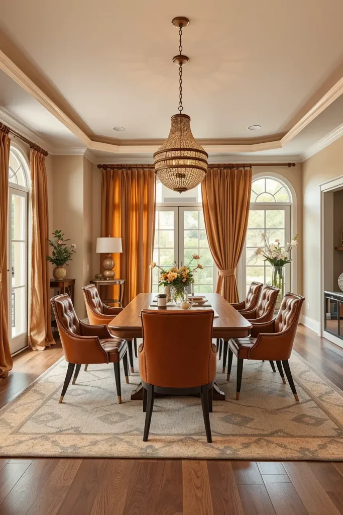 62 Warm-Toned Dining Room Interiors To Inspire Your Home Design