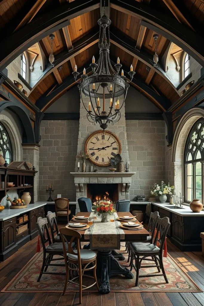 63 Castlecore Kitchen and Dining Room Inspiration Ideas for Timeless Medieval Elegance