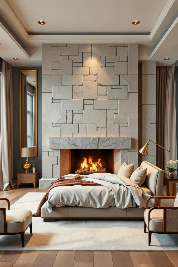 Stone Fireplace Bedroom: Cozy and Modern Design Ideas for Every Style