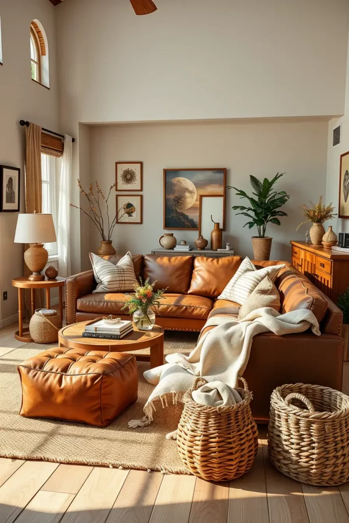 64 Earth-Tone Living Room Ideas for a Warm and Natural Home