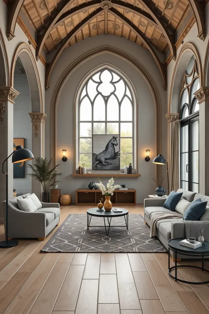 64 Gothic Living Room Arches and Windows: Elegant Design Ideas