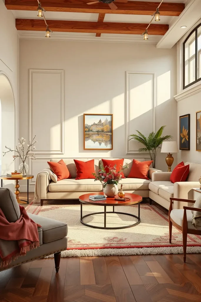 64 Cherry Coded Living Room Color Palette Ideas for Modern Interiors