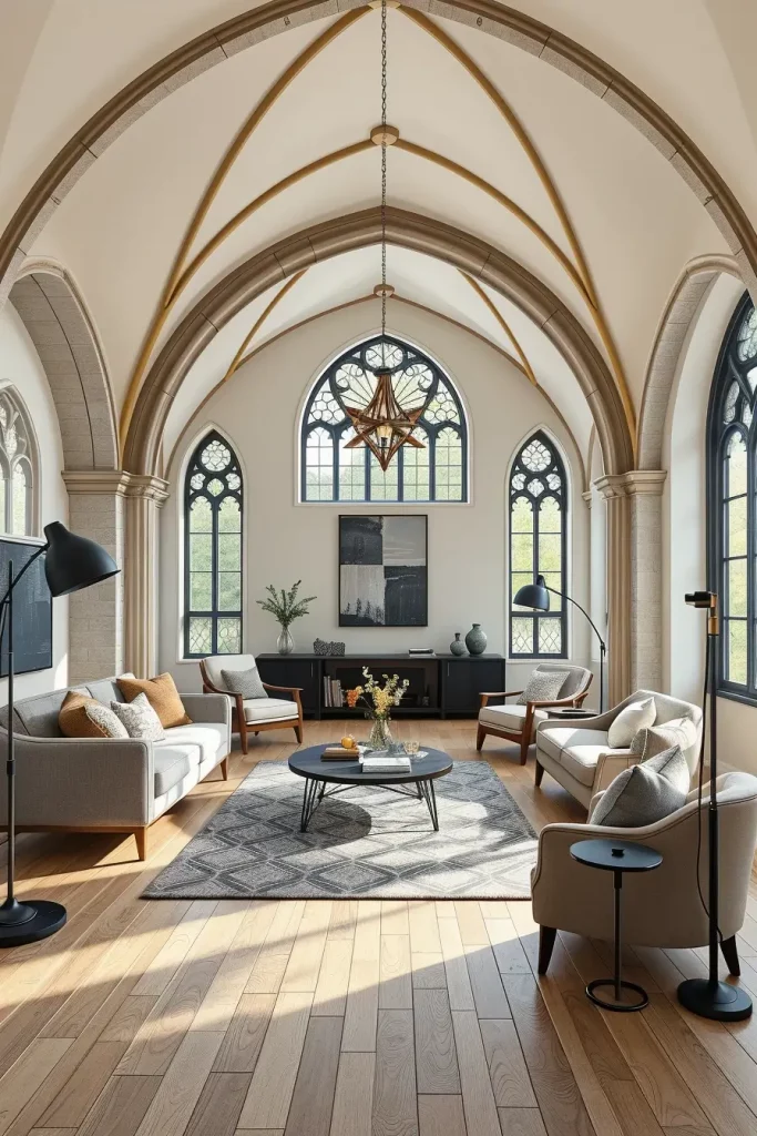 64 Gothic Living Room Arches and Windows: Elegant Design Ideas