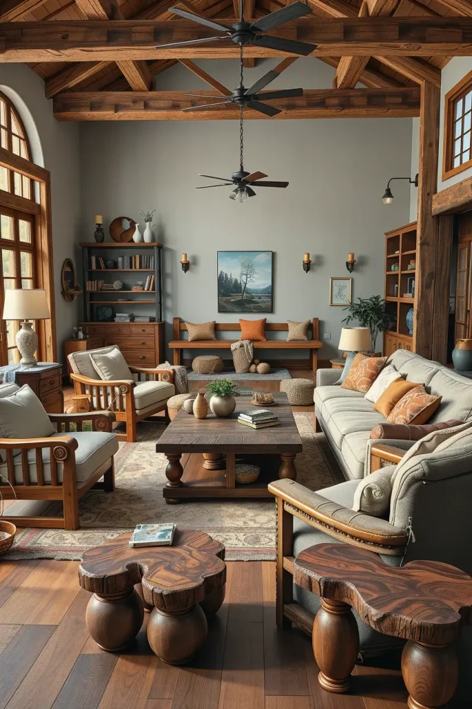 64 Warm Rustic Living Room Ideas for a Cozy and Inviting Home
