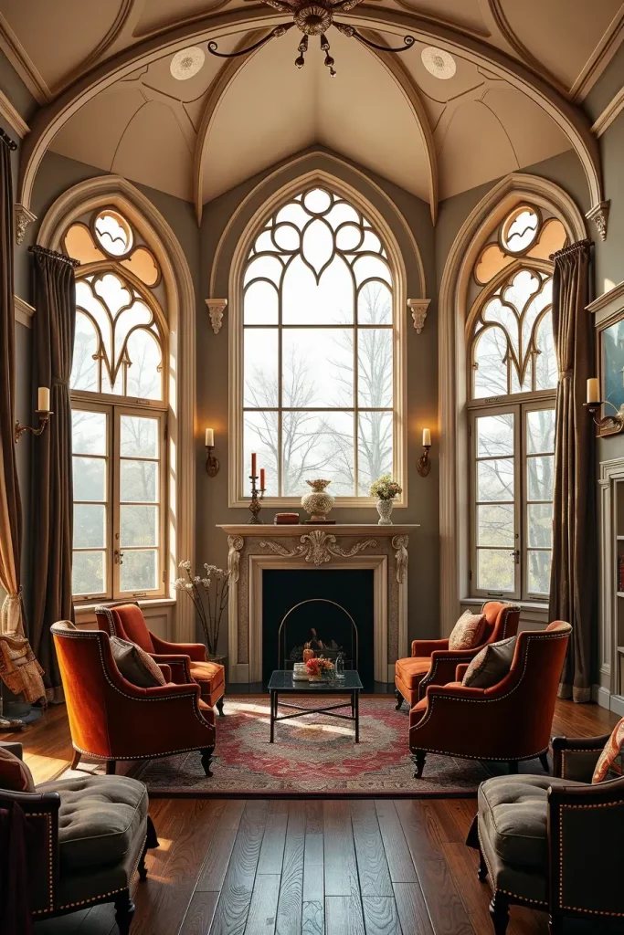 64 Gothic Living Room Arches and Windows: Elegant Design Ideas