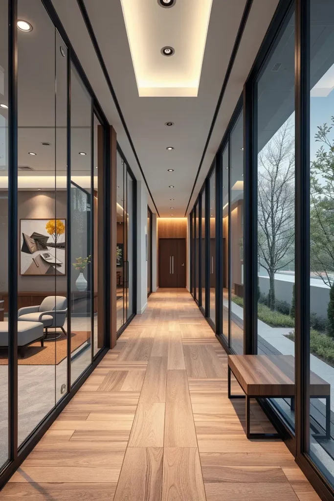 62 Modern Hallway Design With Natural Materials: Stylish Ideas for a Timeless Home