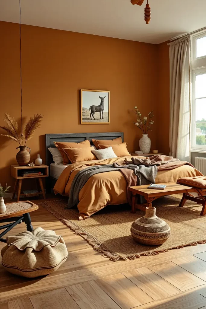 65 Terracotta and Tan Bedroom Ideas for a Warm and Elegant Interior