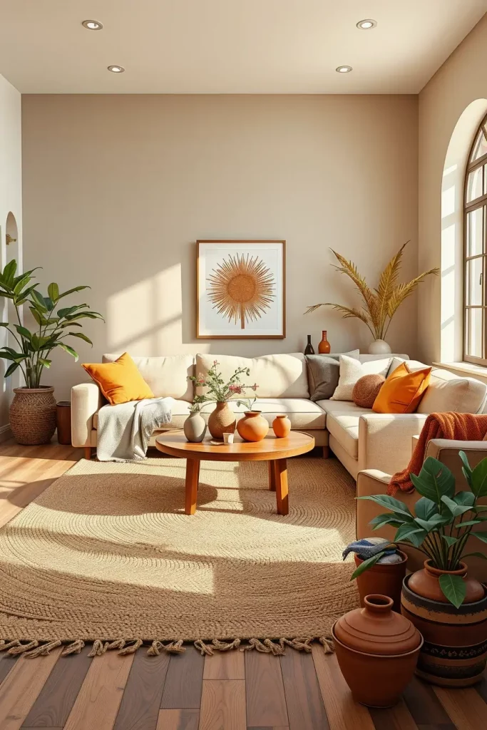 64 Earth-Tone Living Room Ideas for a Warm and Natural Home