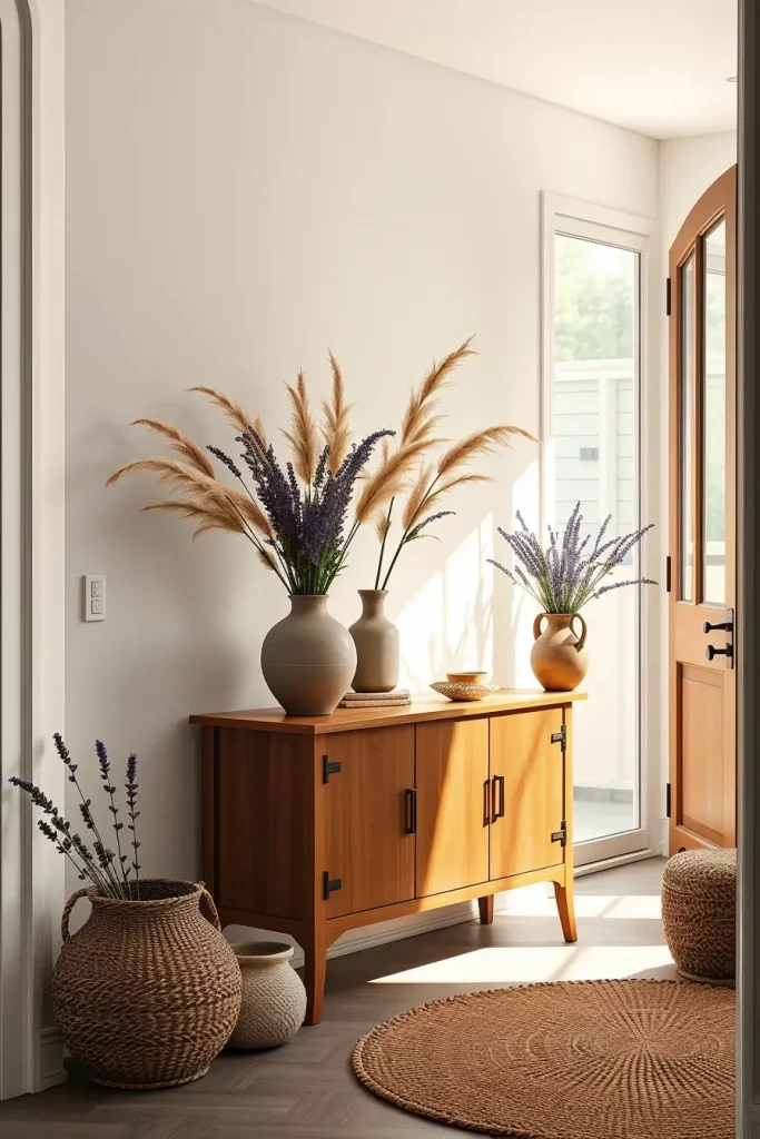65 Earthy Hallway Styling Tips to Create a Warm and Natural Entryway