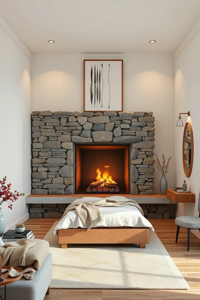 Stone Fireplace Bedroom: Cozy and Modern Design Ideas for Every Style