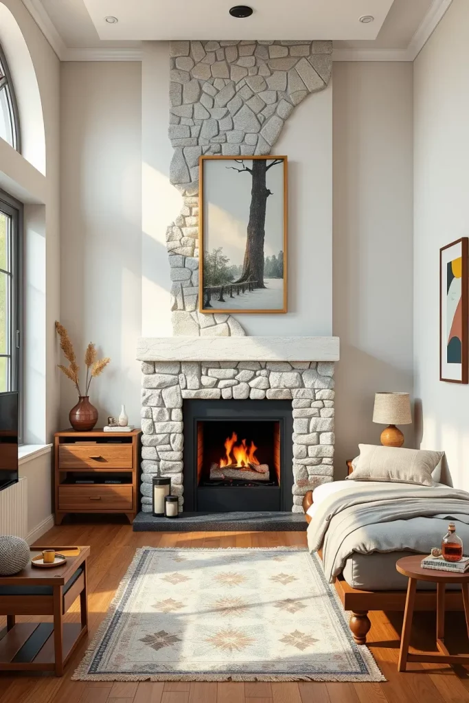 Stone Fireplace Bedroom: Cozy and Modern Design Ideas for Every Style