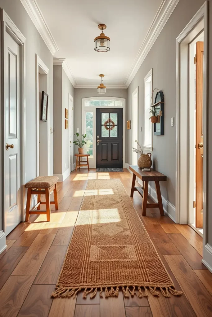 62 Modern Hallway Design With Natural Materials: Stylish Ideas for a Timeless Home