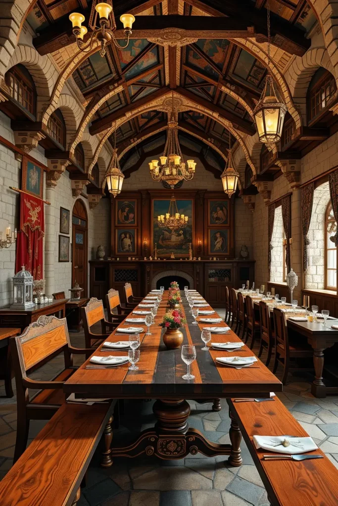 63 Castlecore Kitchen and Dining Room Inspiration Ideas for Timeless Medieval Elegance