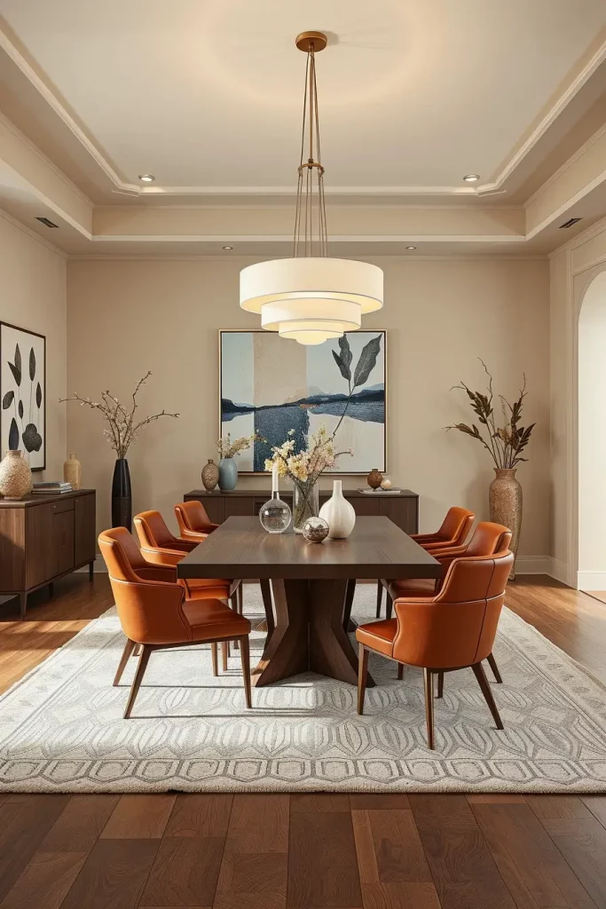 62 Warm-Toned Dining Room Interiors To Inspire Your Home Design