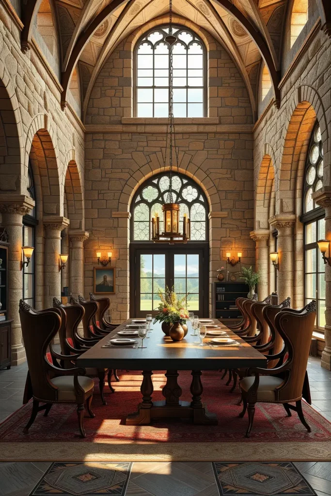 63 Castlecore Kitchen and Dining Room Inspiration Ideas for Timeless Medieval Elegance