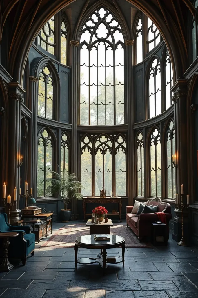 64 Gothic Living Room Arches and Windows: Elegant Design Ideas