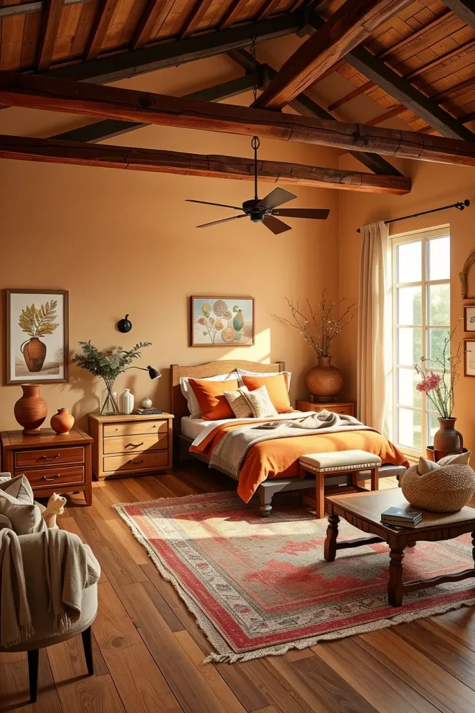 65 Terracotta and Tan Bedroom Ideas for a Warm and Elegant Interior