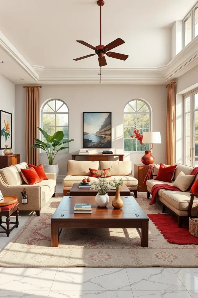 64 Cherry Coded Living Room Color Palette Ideas for Modern Interiors