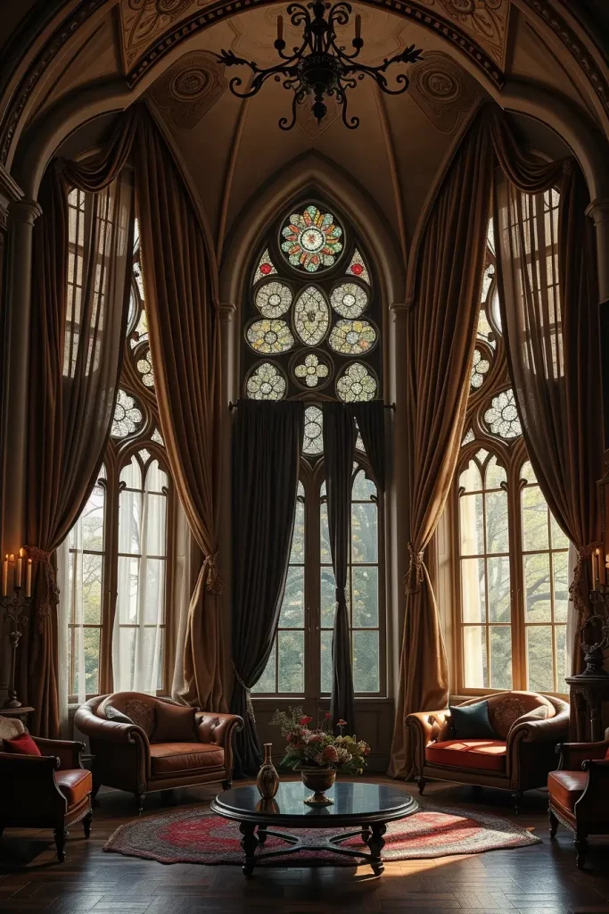 64 Gothic Living Room Arches and Windows: Elegant Design Ideas