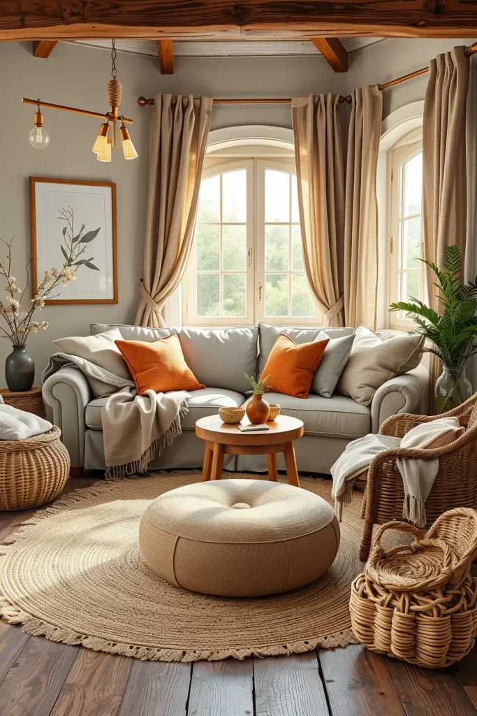 64 Earth-Tone Living Room Ideas for a Warm and Natural Home