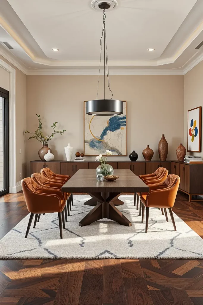 62 Warm-Toned Dining Room Interiors To Inspire Your Home Design