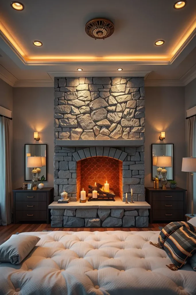 Stone Fireplace Bedroom: Cozy and Modern Design Ideas for Every Style