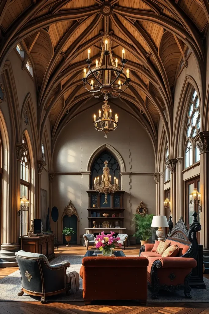 64 Gothic Living Room Arches and Windows: Elegant Design Ideas